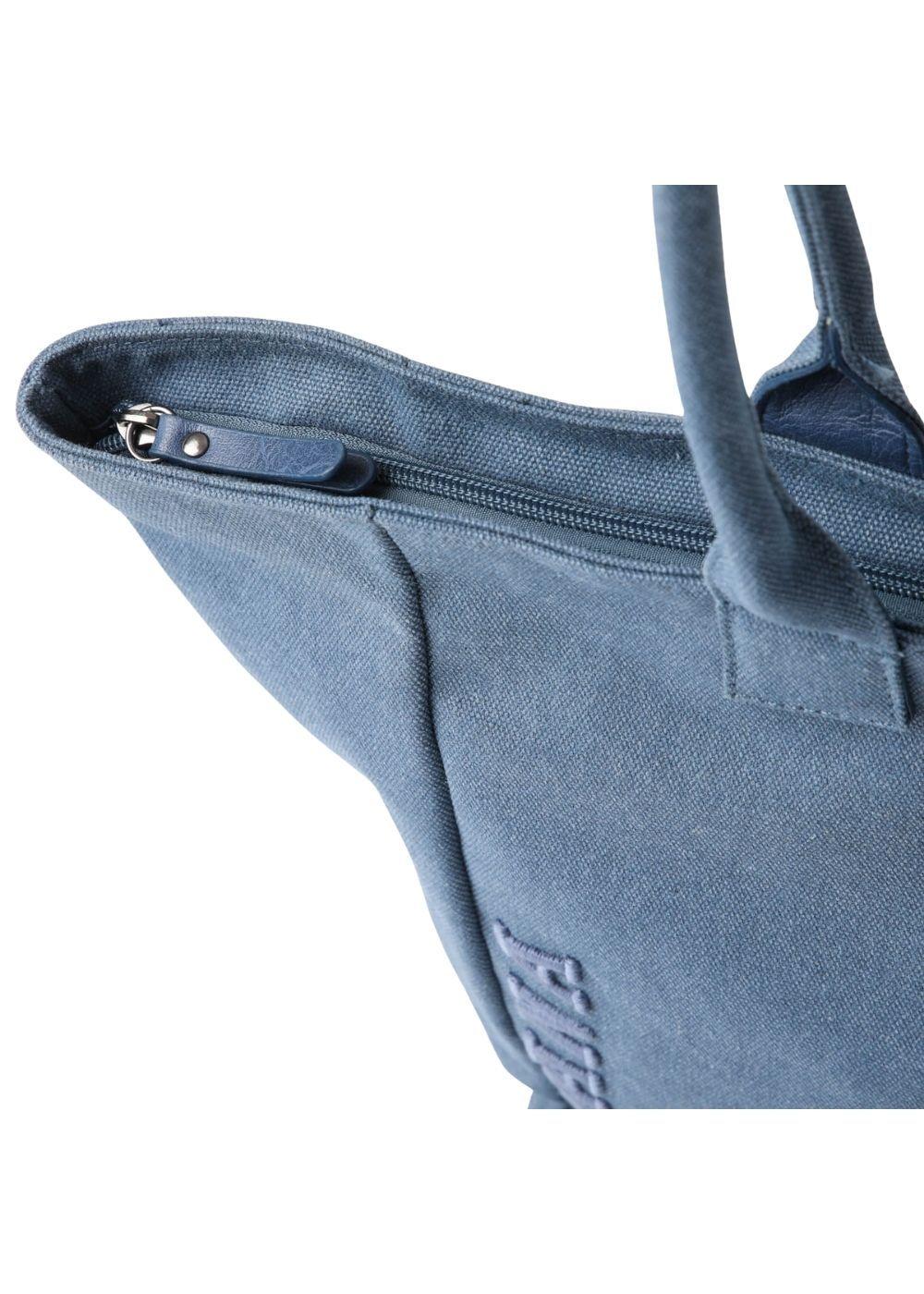 Cartera Tote Delfi Canvas Azul Humana-3