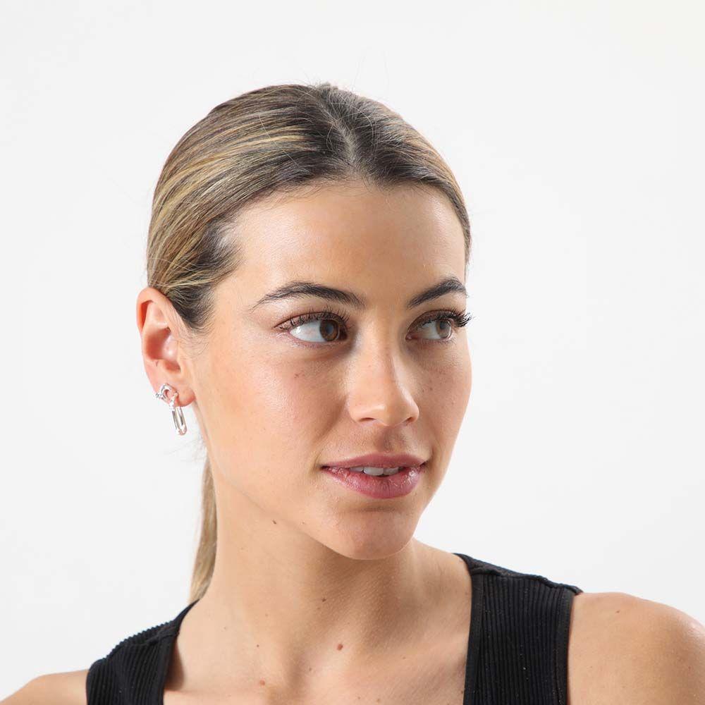 Set Aros Aube Plateado i-D-1