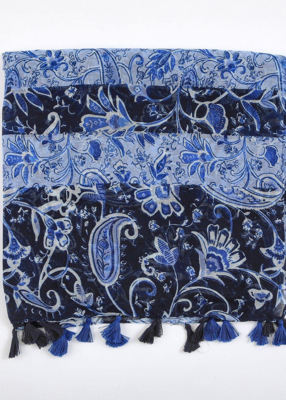 Pañuelo Estampado Alheli Blue I-D-0