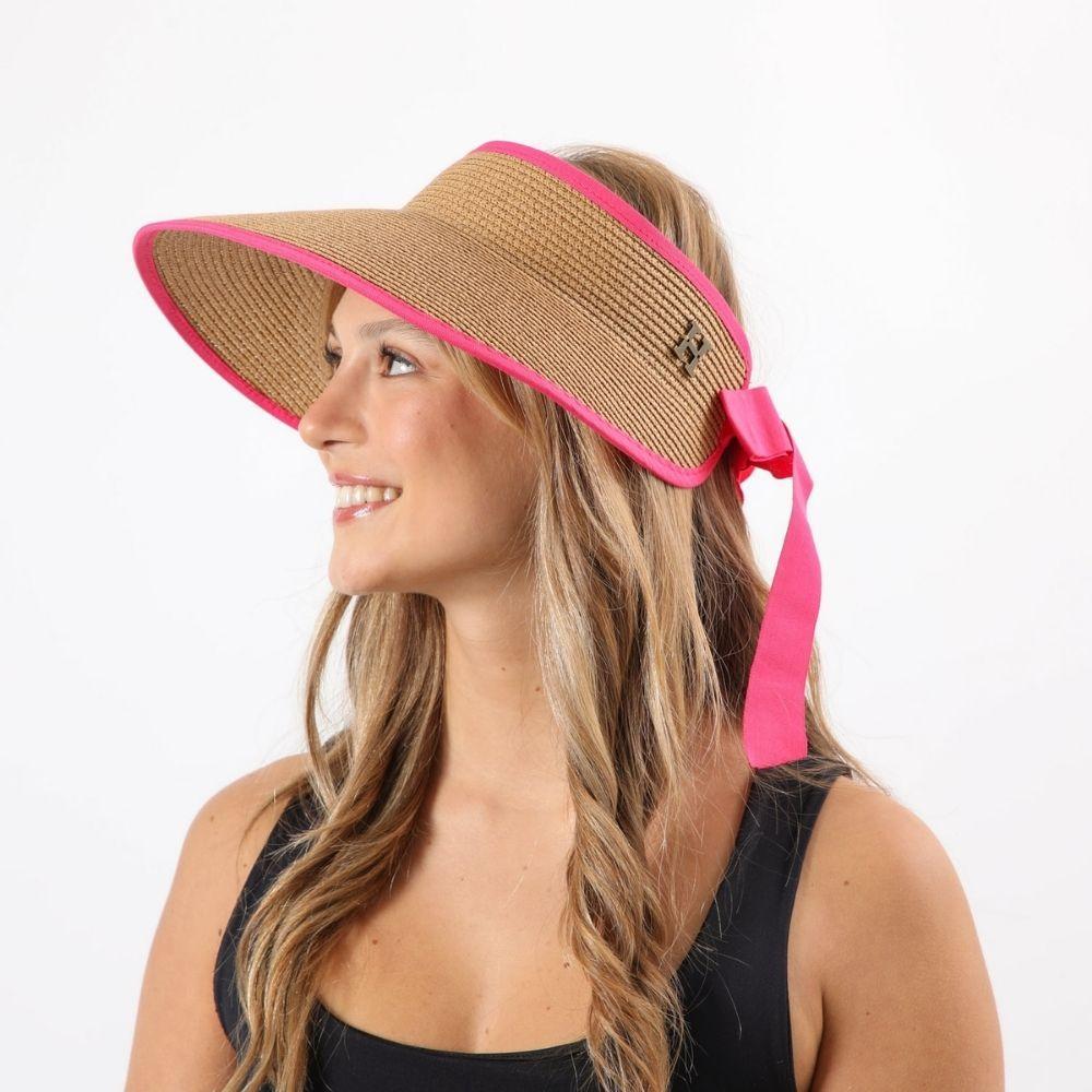 Sombrero Visera Vis Rosado Humana-1
