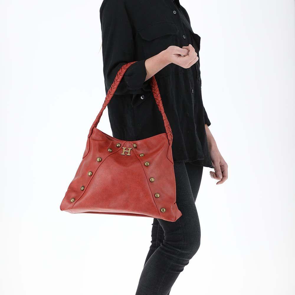 Cartera Hombro West roja Humana-3