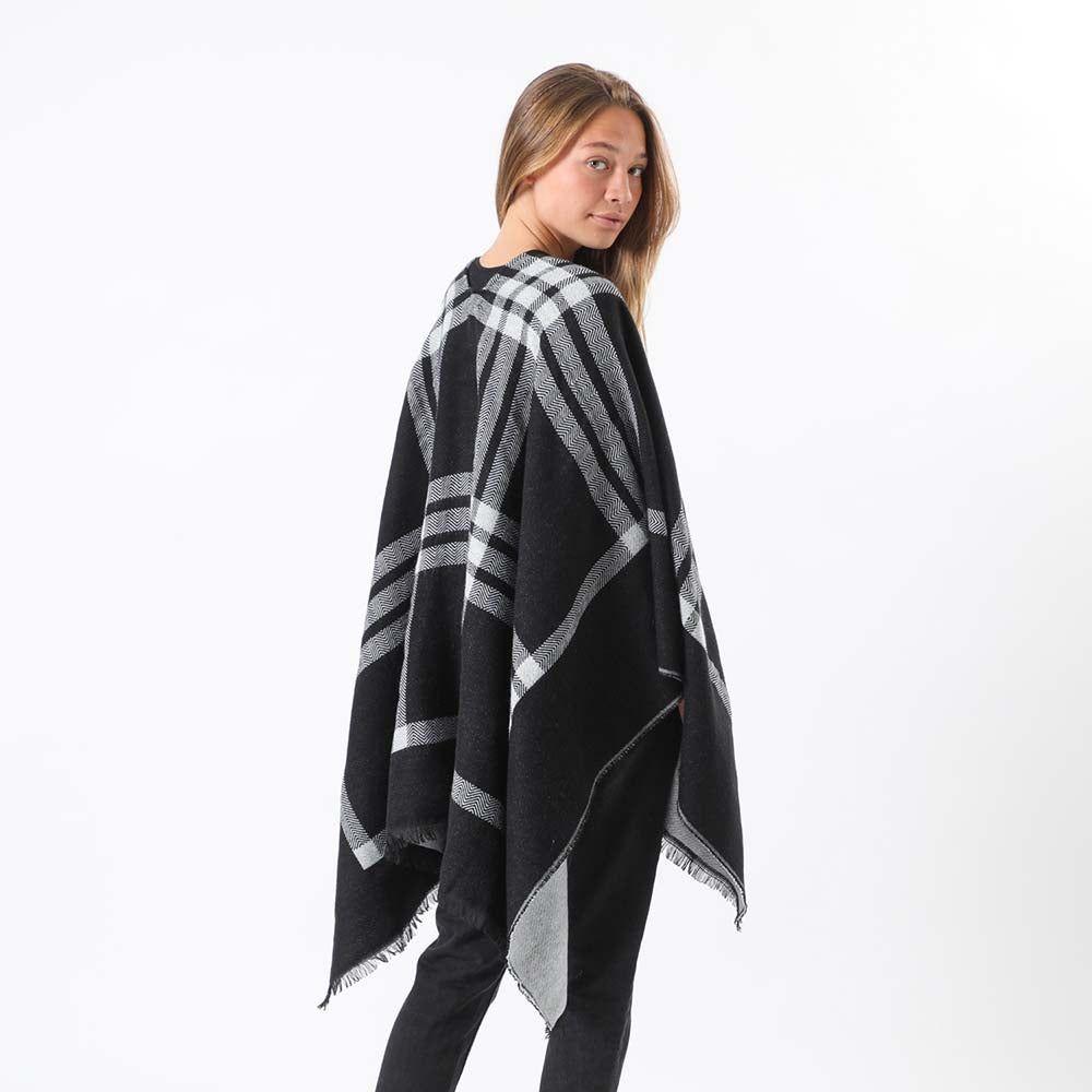 Poncho Belt Negro Humana-1