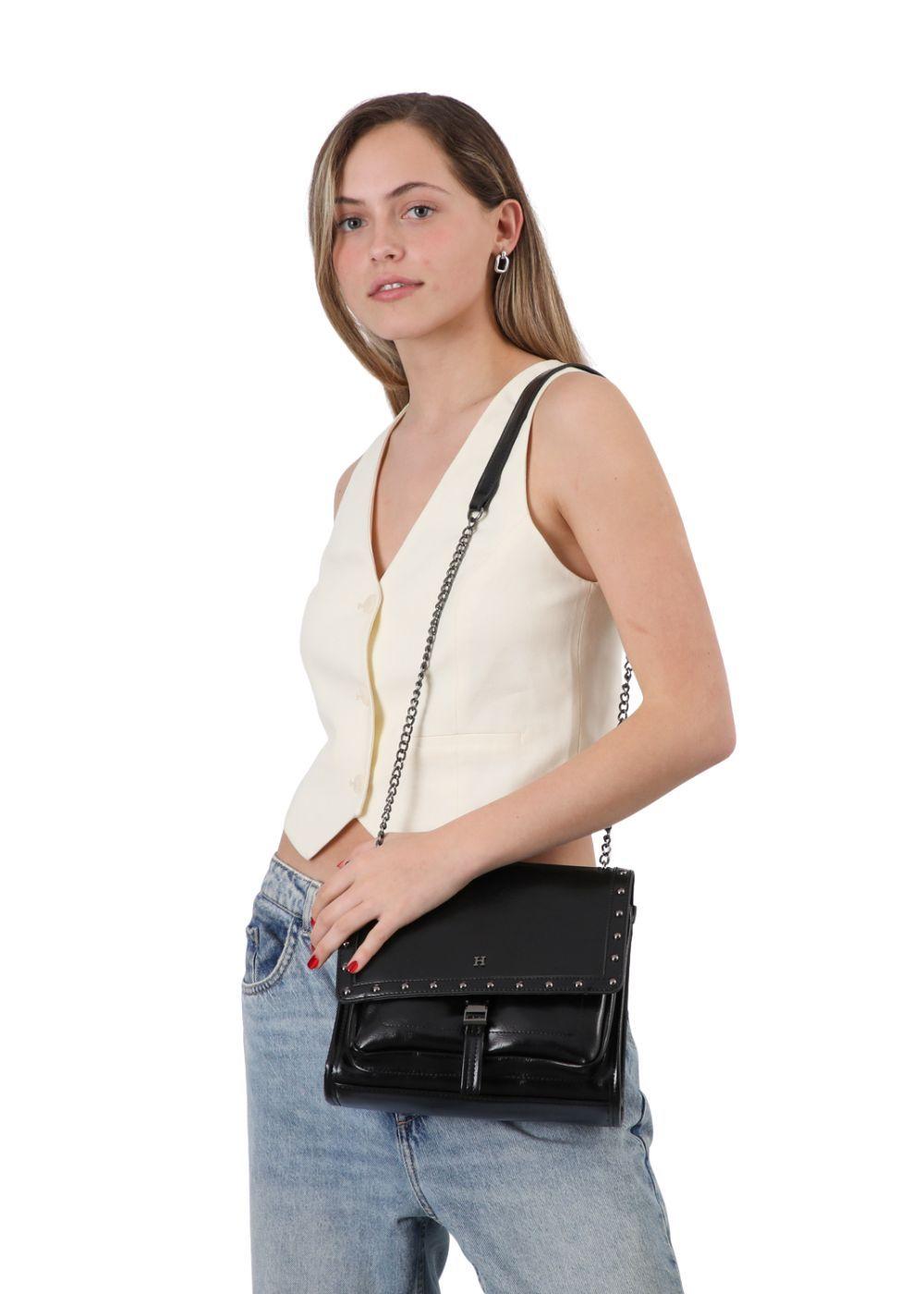 Cartera Bandolera Ester Ecocuero con tachas Humana-4