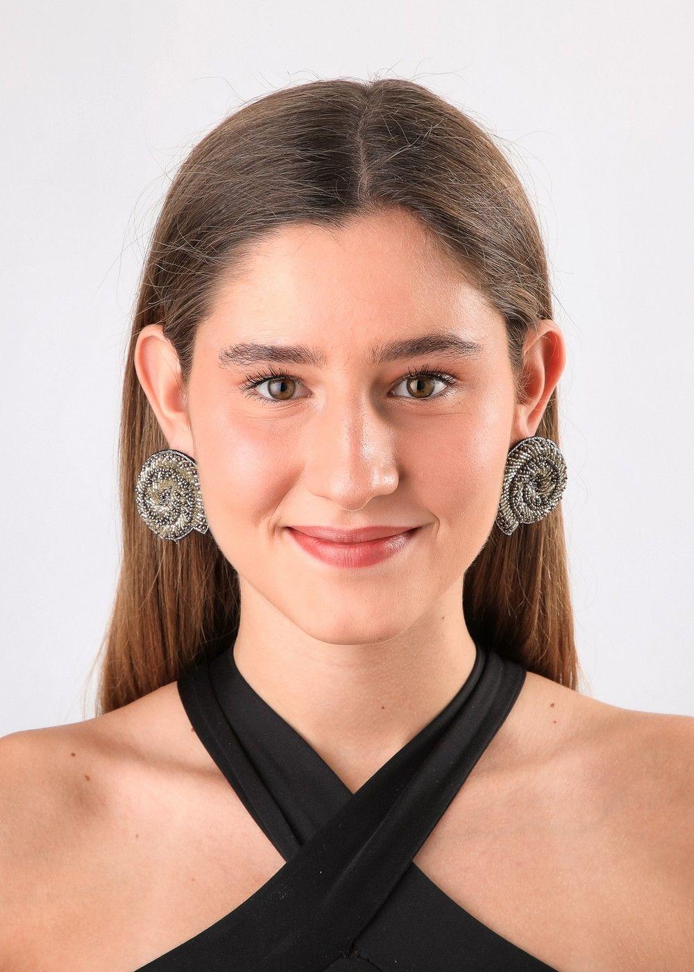 Aros Pegados Snail Plateado Humana-1