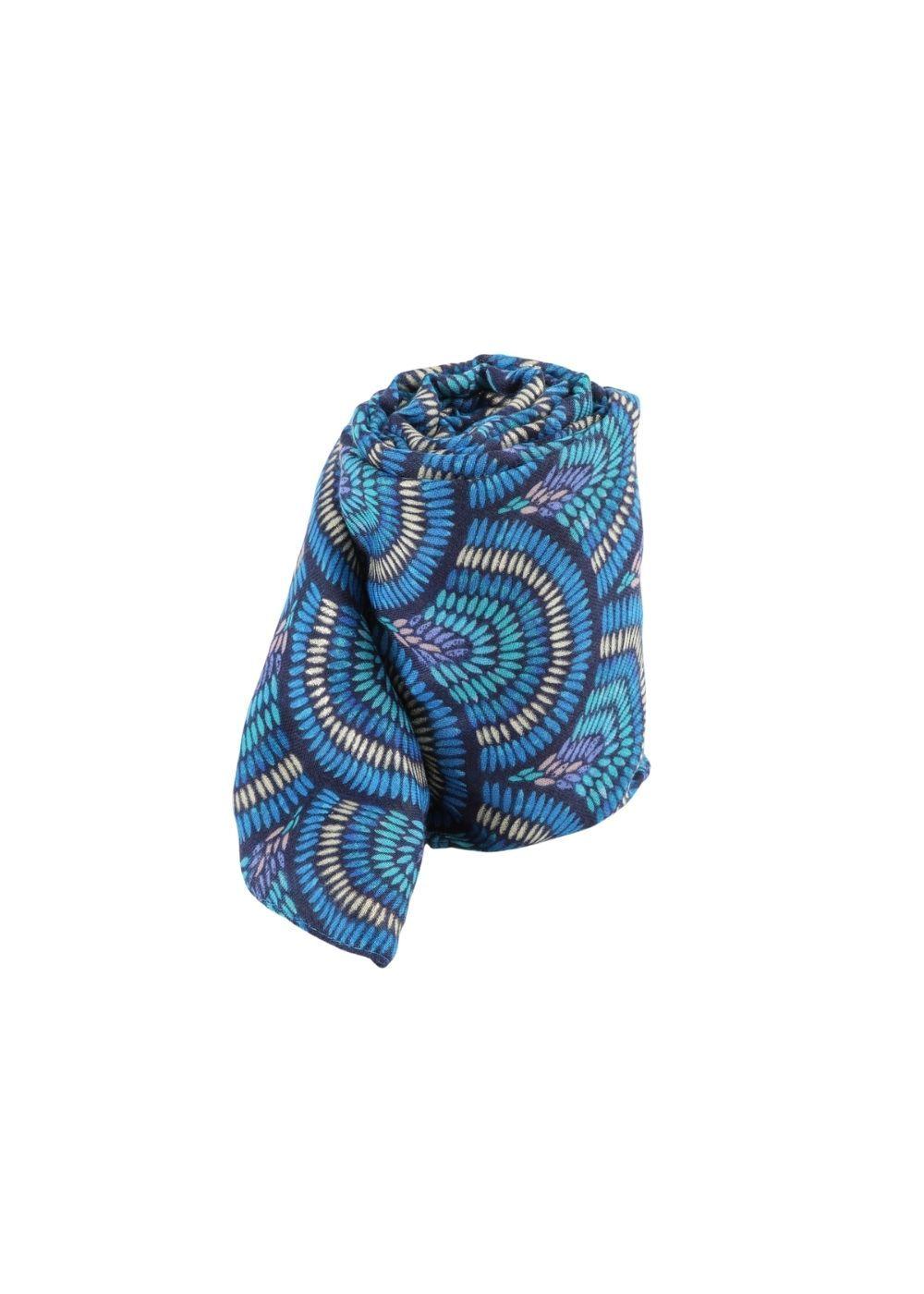 Pañuelo Estampado Onagra Azul I-D-0