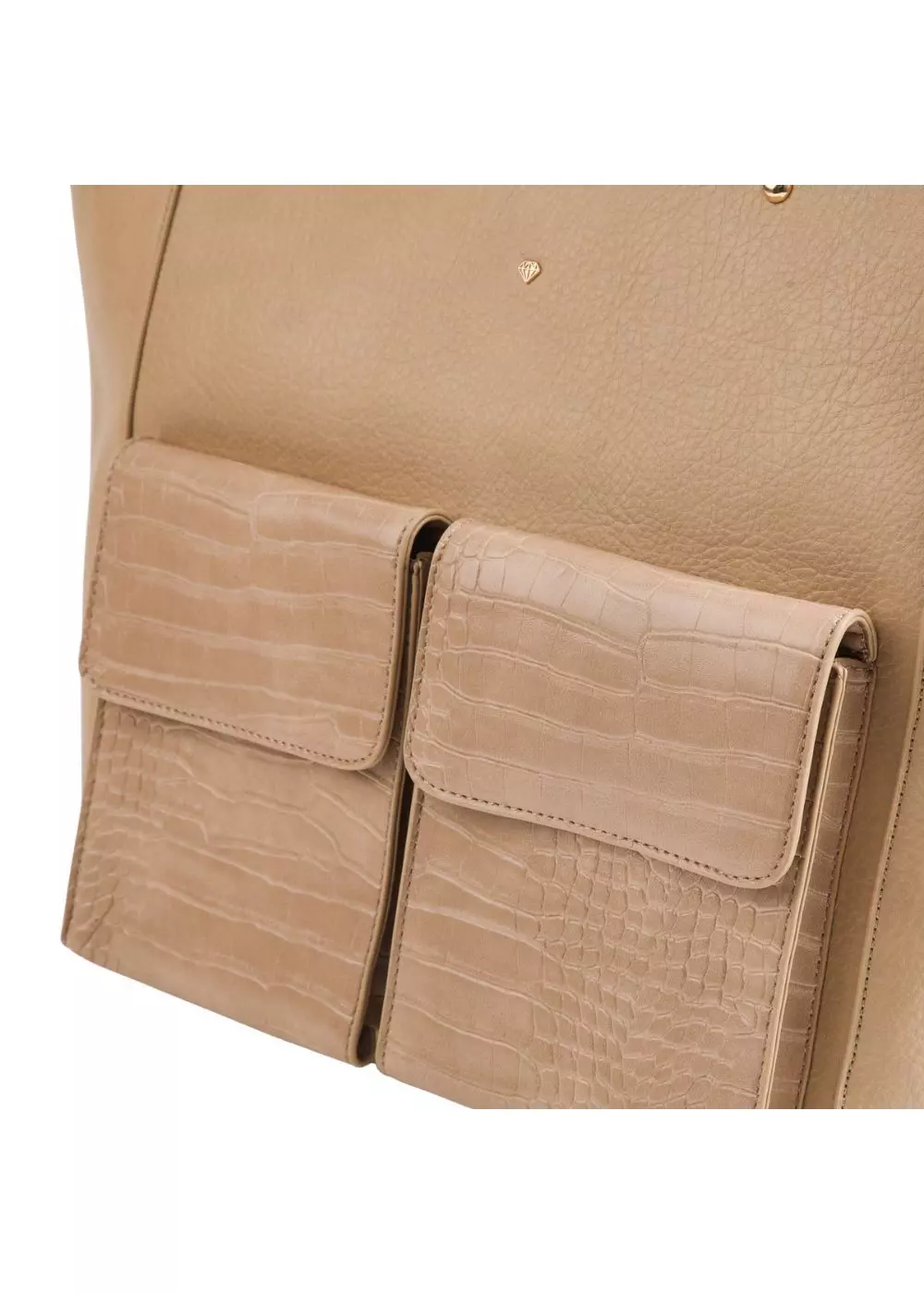 Cartera Tote Nimes Ecocuero Beige ID-2