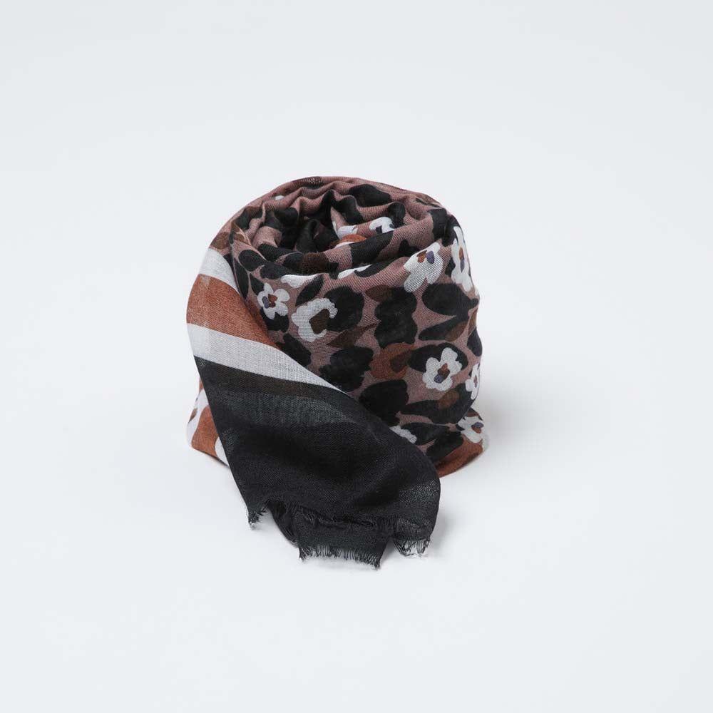 Pañuelo Estampado Marrom Café i-D-0