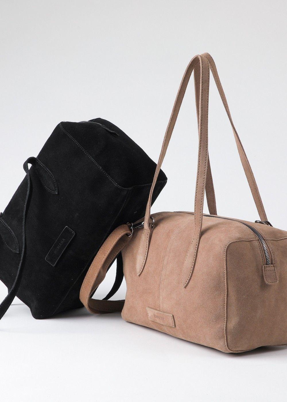 Cartera Hombro Gala Beige Suede Humana-4