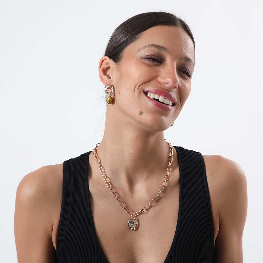 Collar Corto Peara Dorado i-D-1