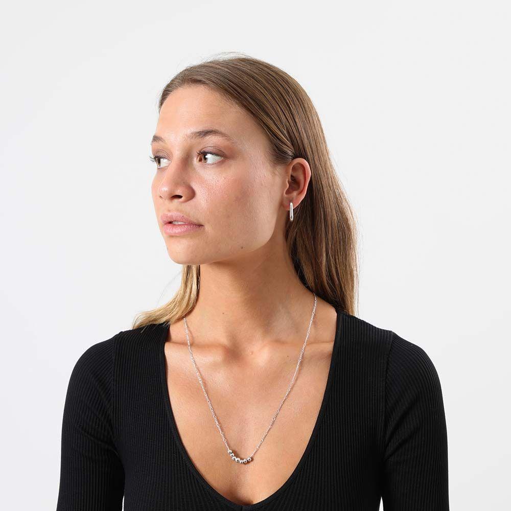 Collar Set Chain Plateado Humana-1