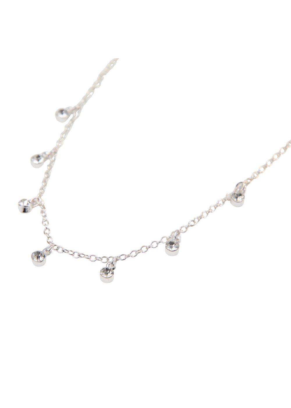 Set Collar Y Aros Sansa Plateado i-D-0