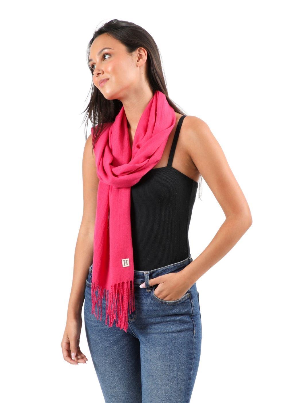 Pañuelo Liso Amelia Fucsia Humana-2