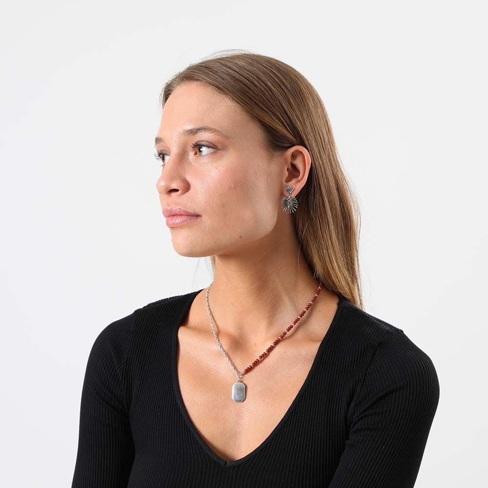 Collar Corto Dexter Plateado Humana-1