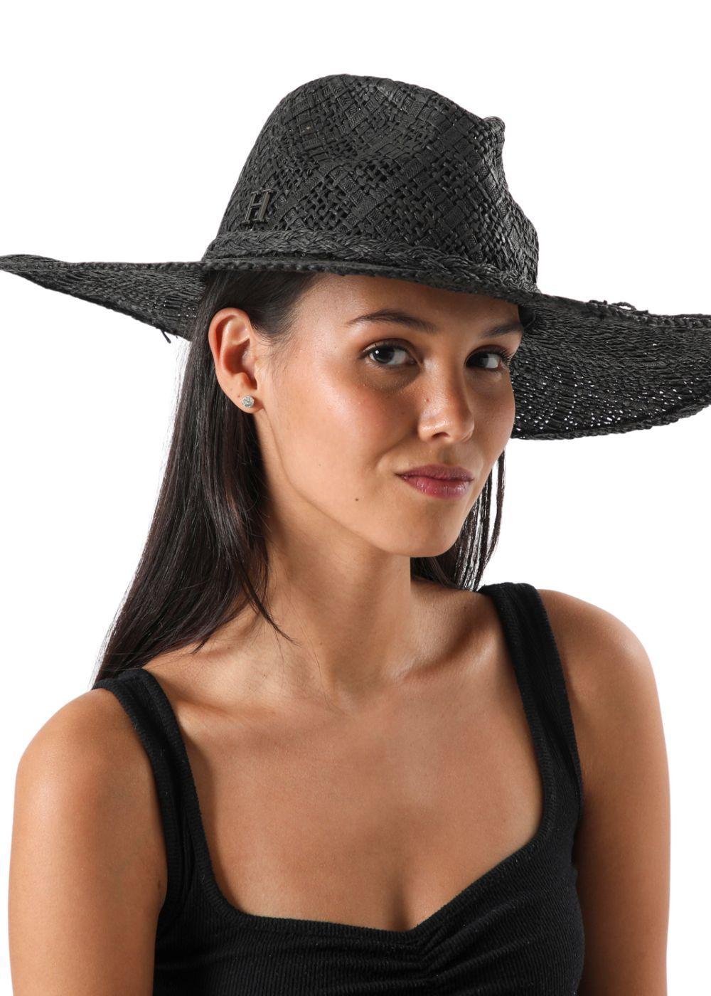 Sombrero Trenzado Negro Humana-2