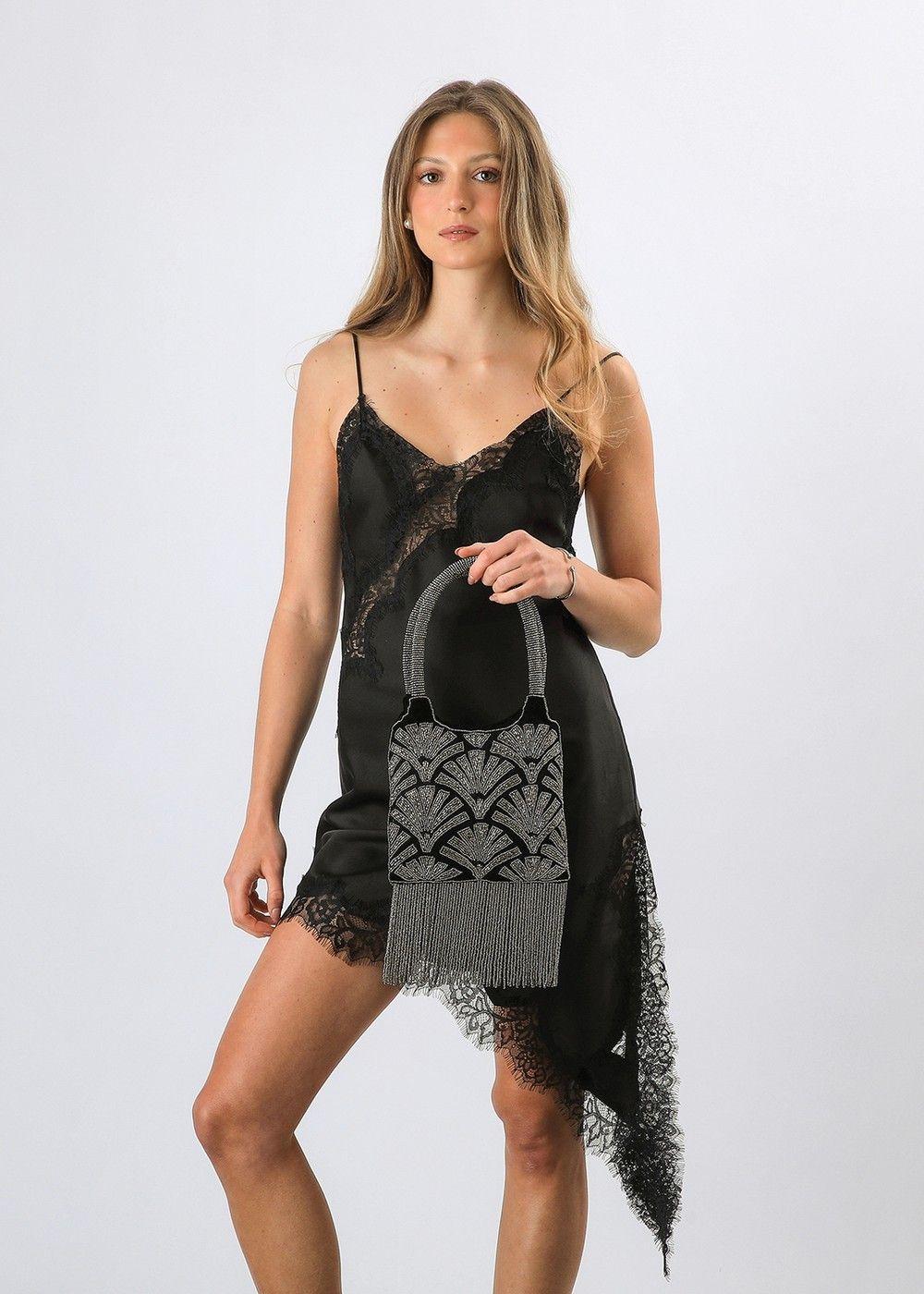 Cartera Clutch Emma Black Humana-5
