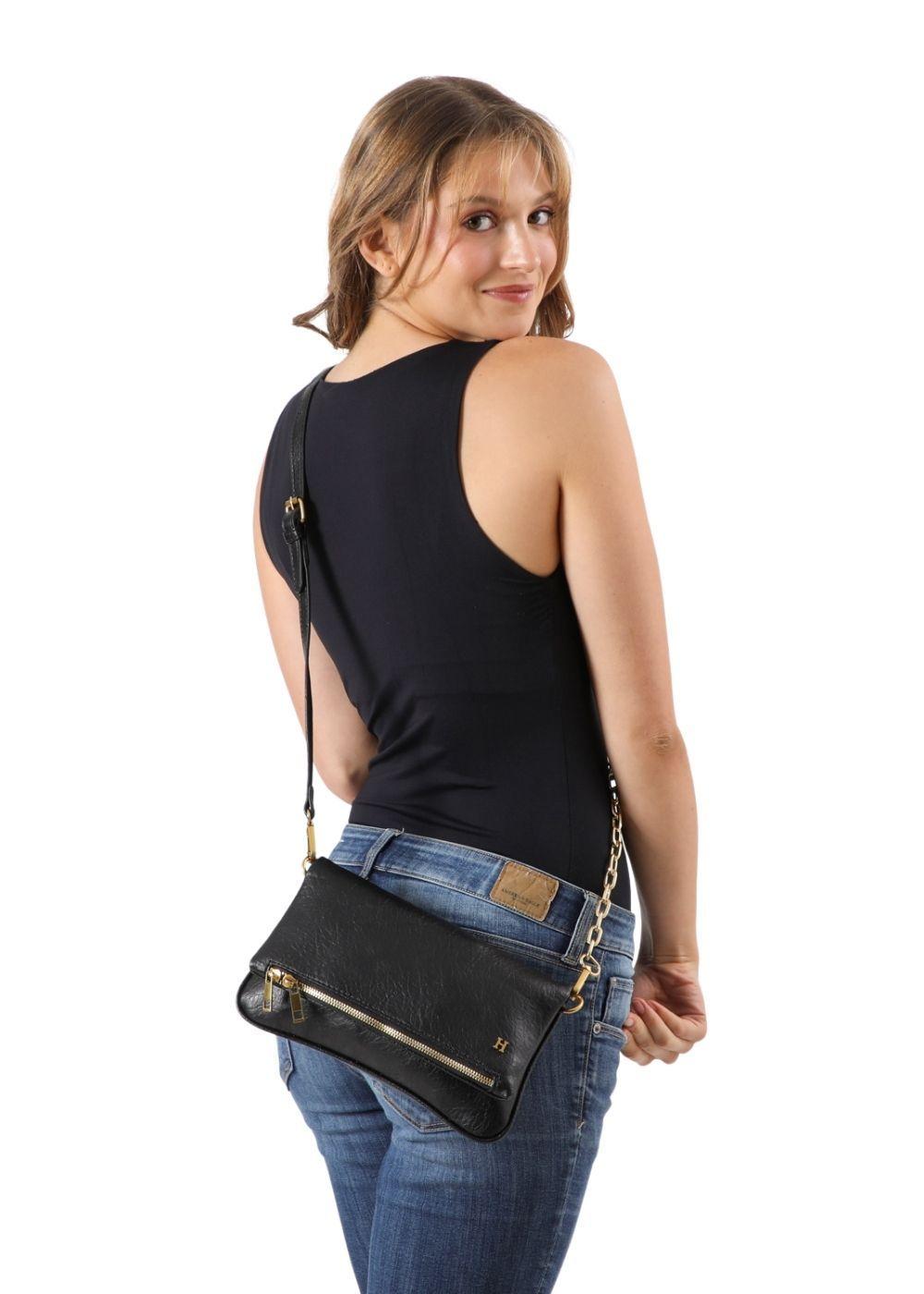 Cartera Cruzada Bella Negro Humana-3