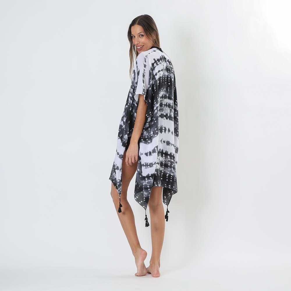 Kimono Tie Dye Negro i-D-1