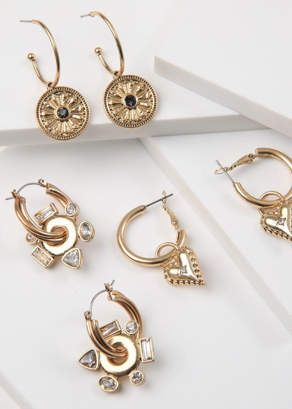 Set De Aros Greta Plateado Humana-0