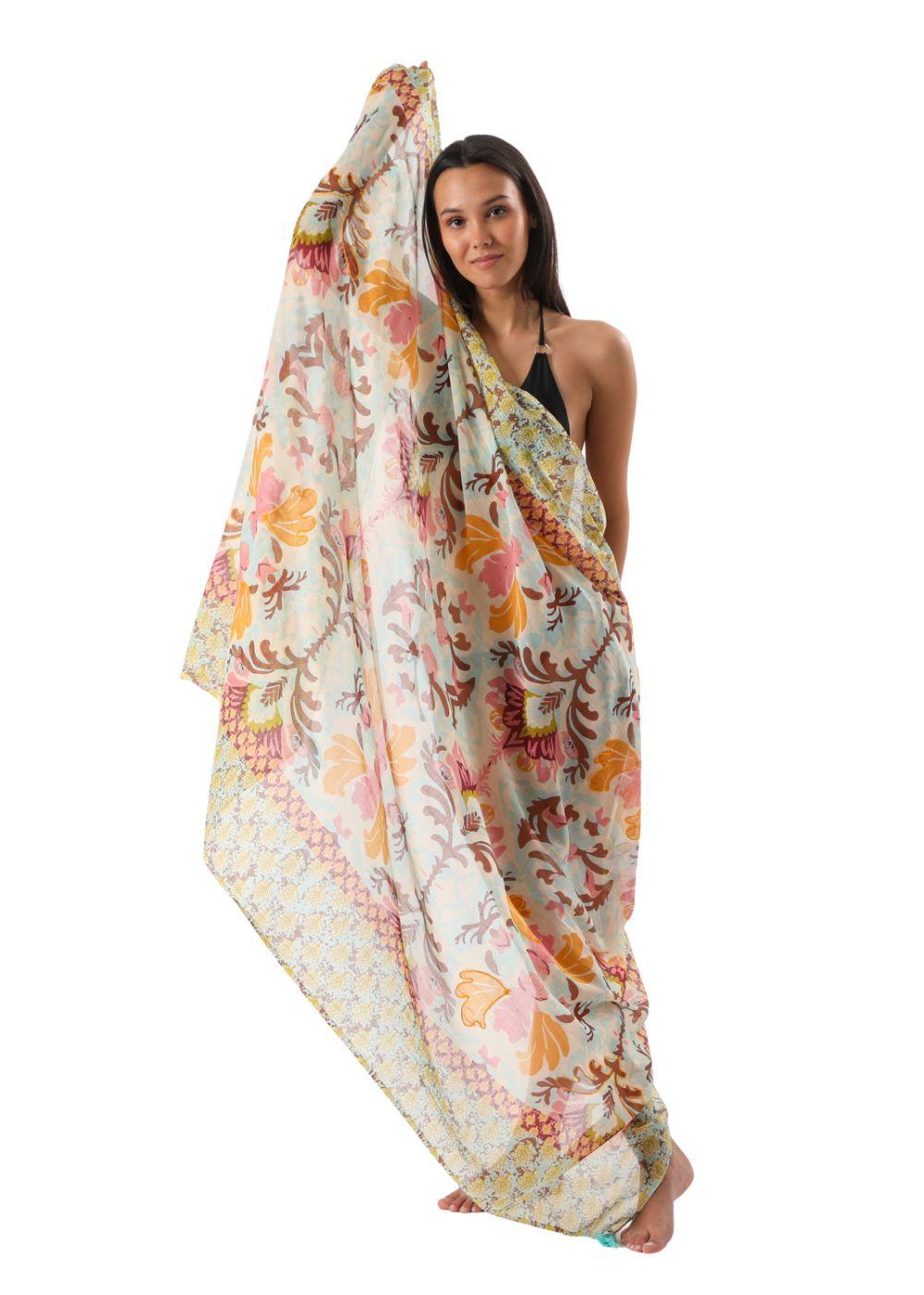 Pareo Estampado Santorini Multicolor Humana-2