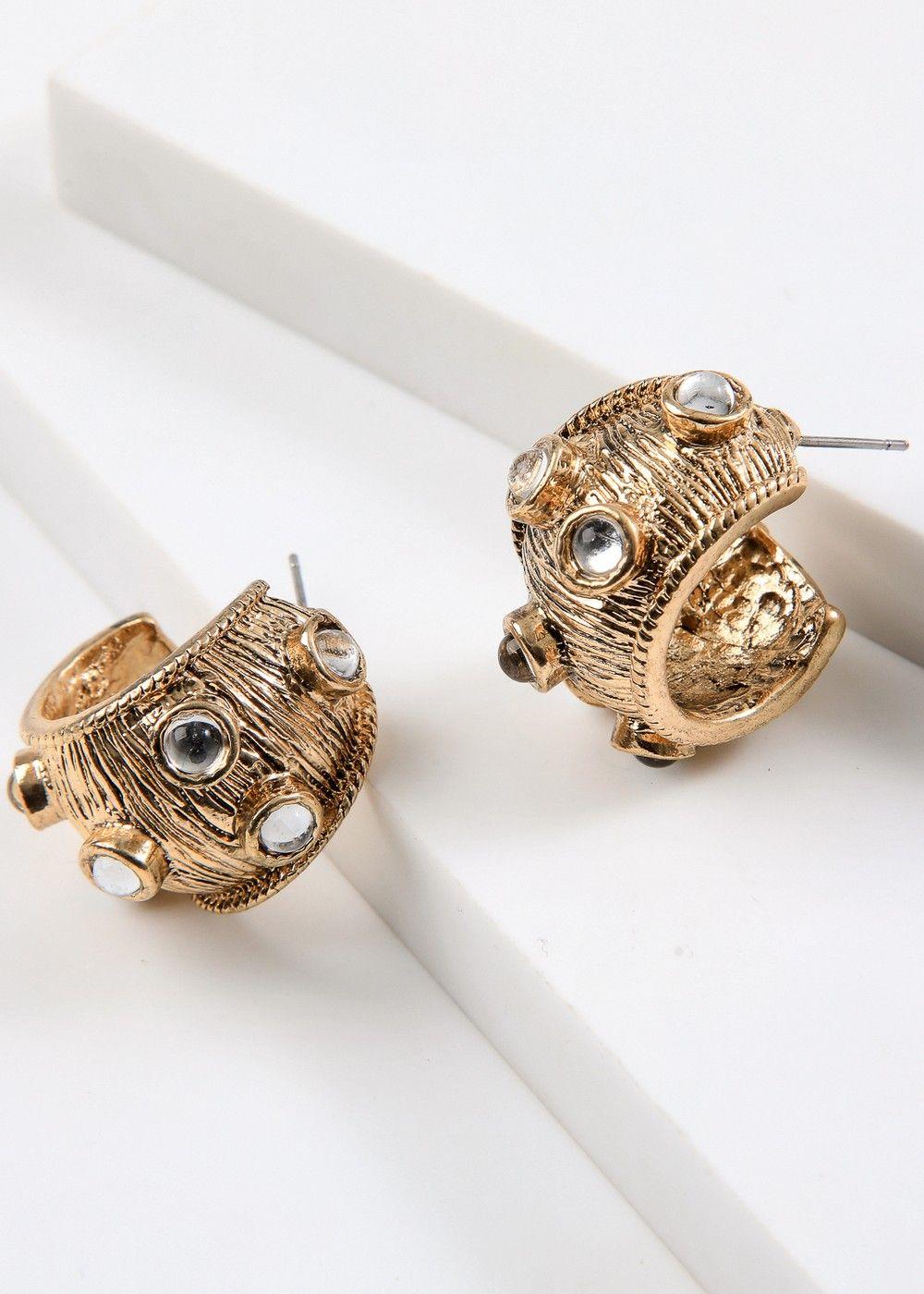 Aros Argollas Zira Dorado Humana-0