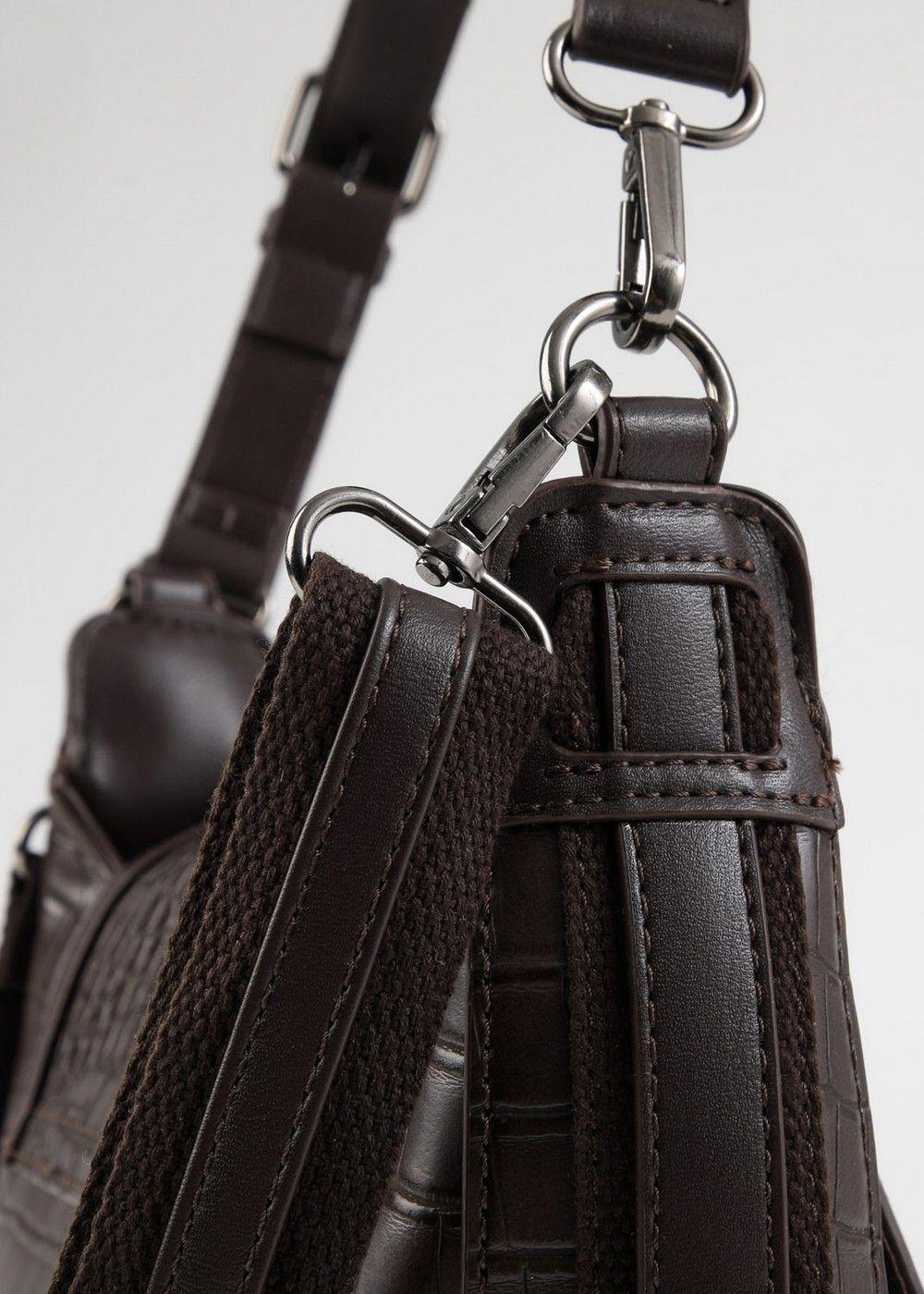 Cartera Bandolera Delfa Café Humana-5