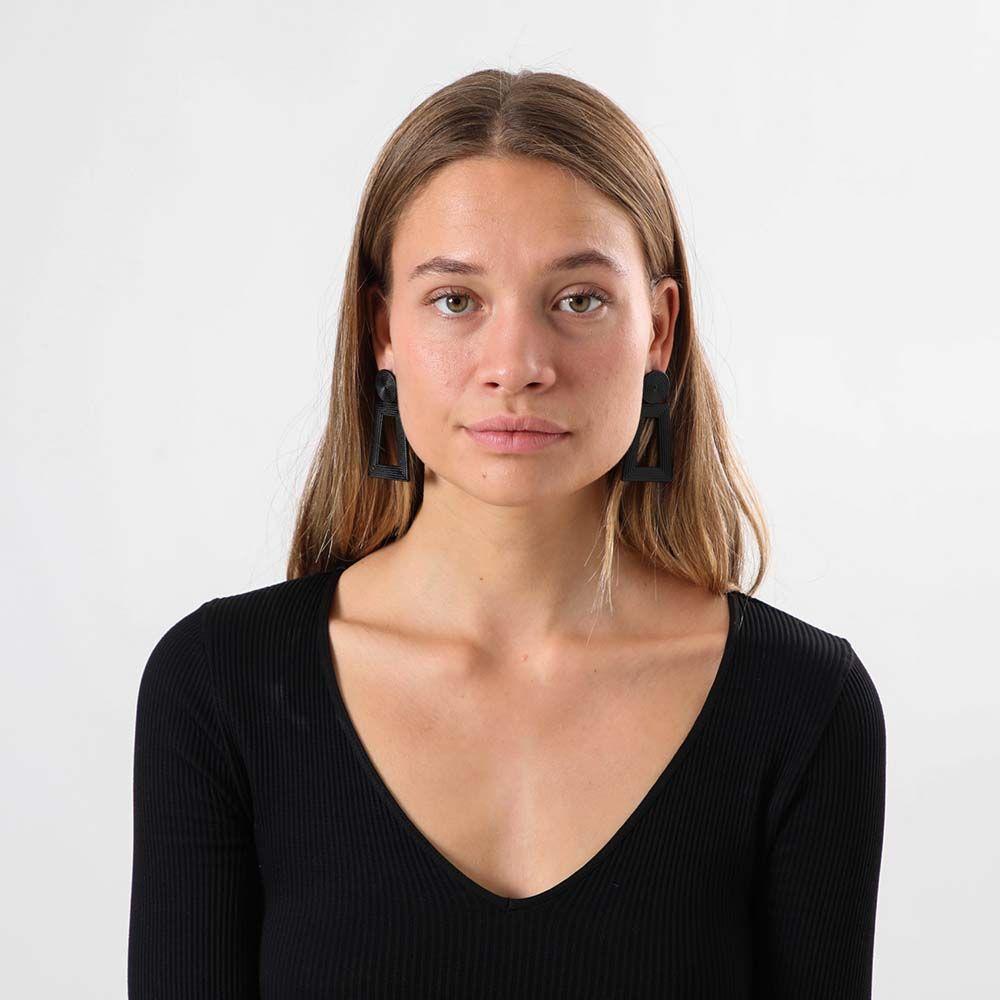 Aros Largo Clara Negro i-D-1