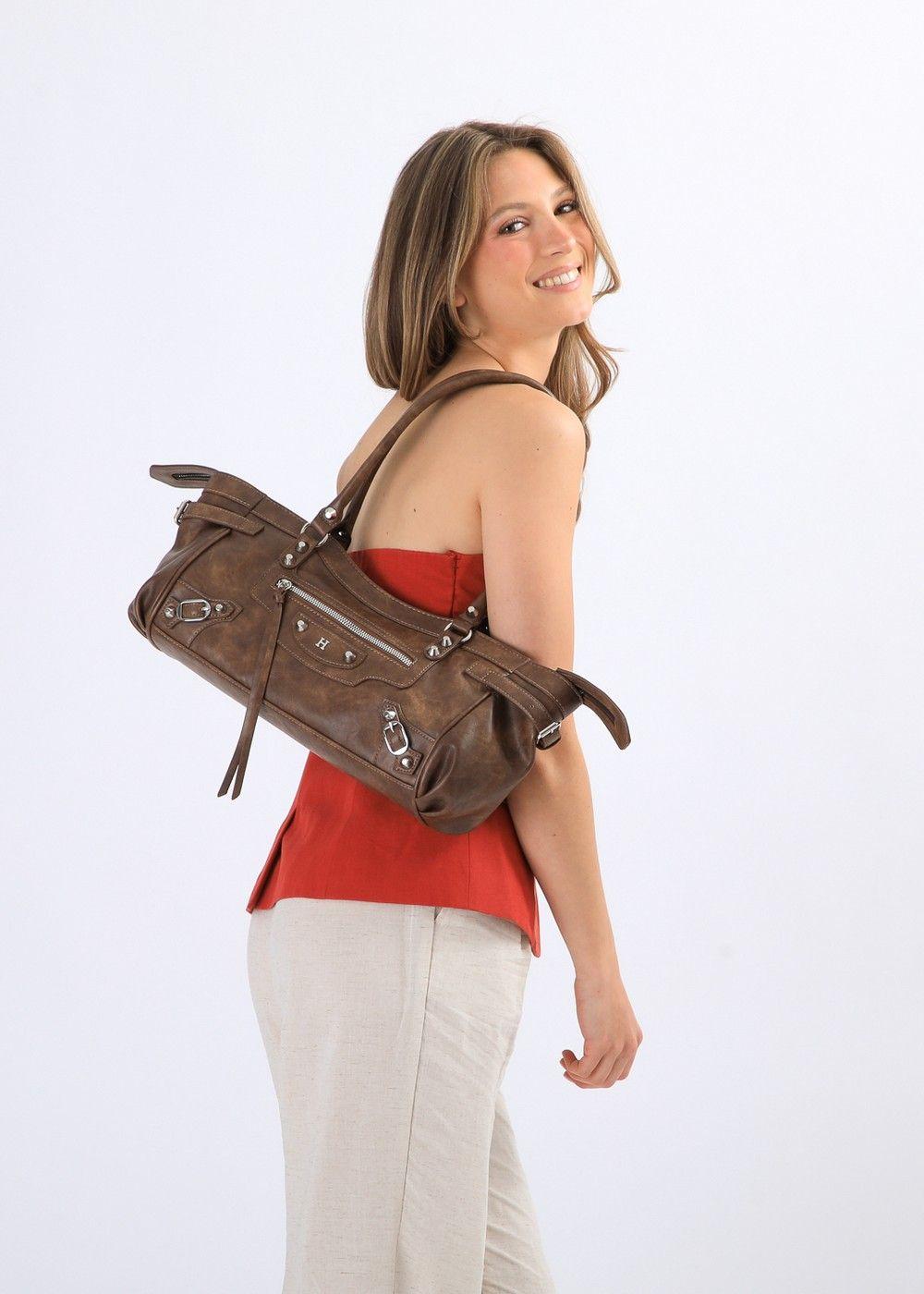 Cartera Hombro Coco Brown Humana-3