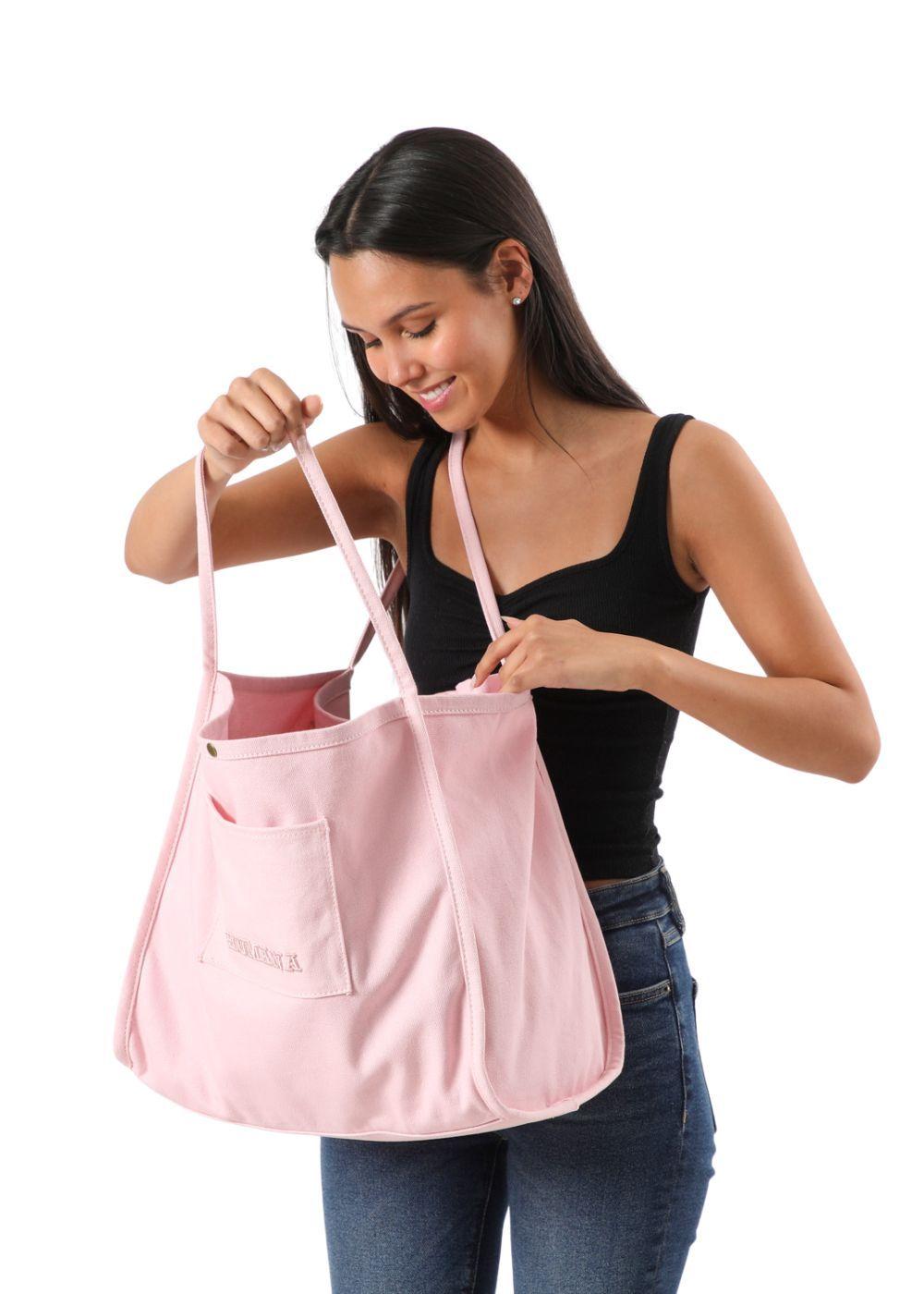 Cartera Hombro Lanzarote Rosada Humana-3