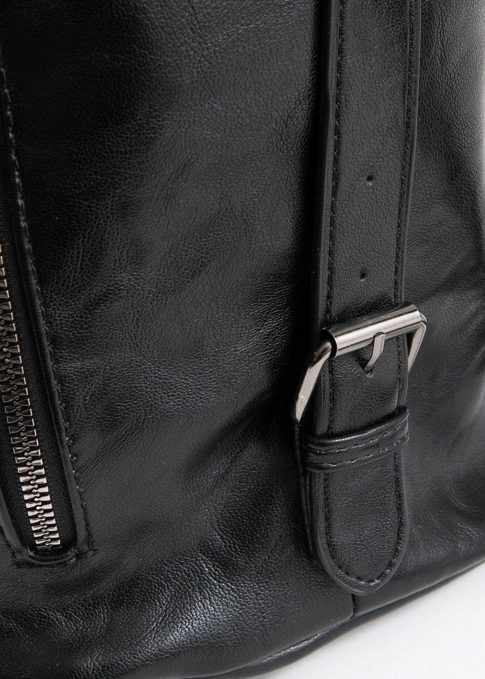 Cartera Hombro Vittoria Black Dark Negro Humana-3