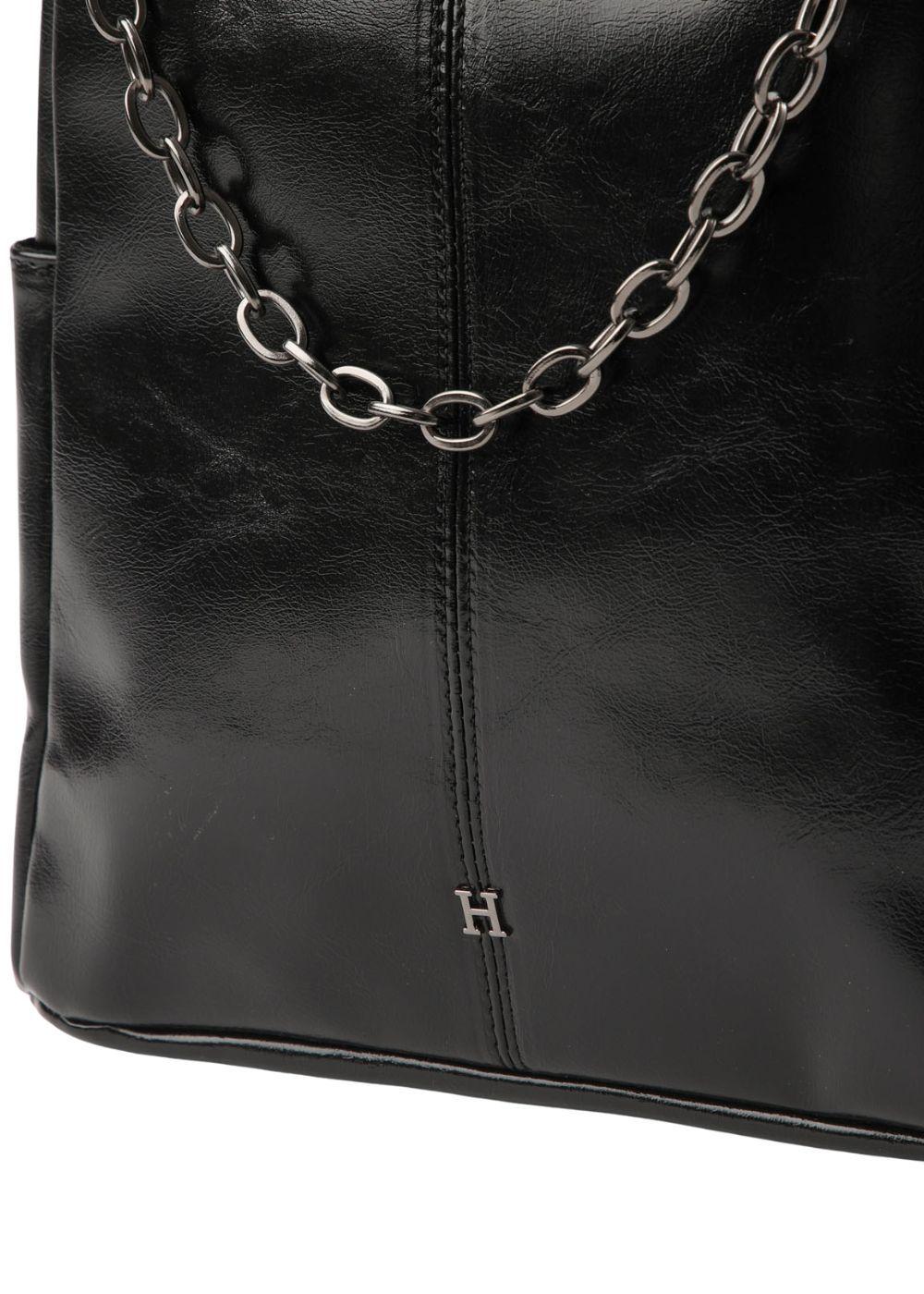 Mochila Danae Ecocuero con cadena Humana-3