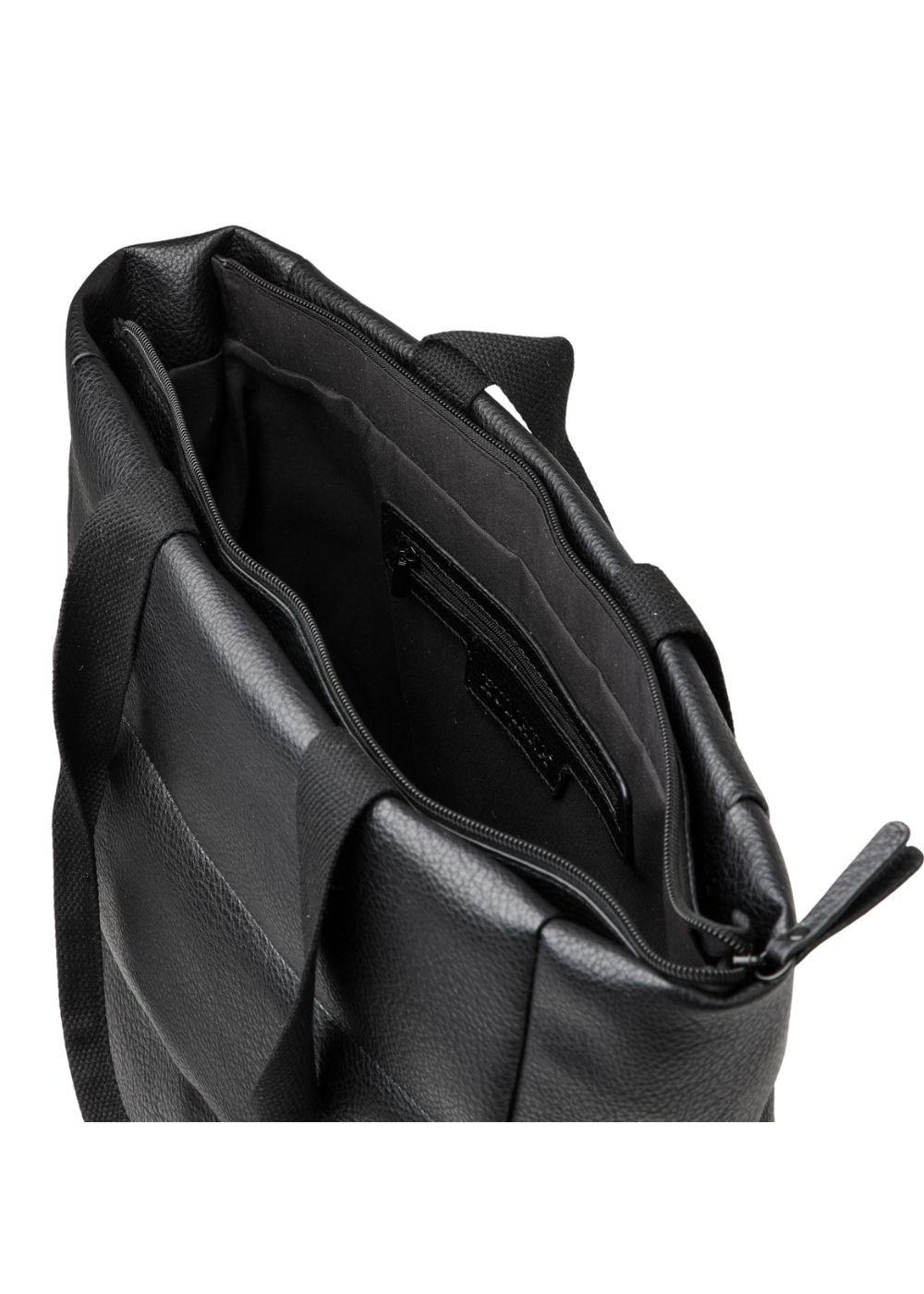 Cartera Hombro Salerno Ecocuero Negro Humana-2
