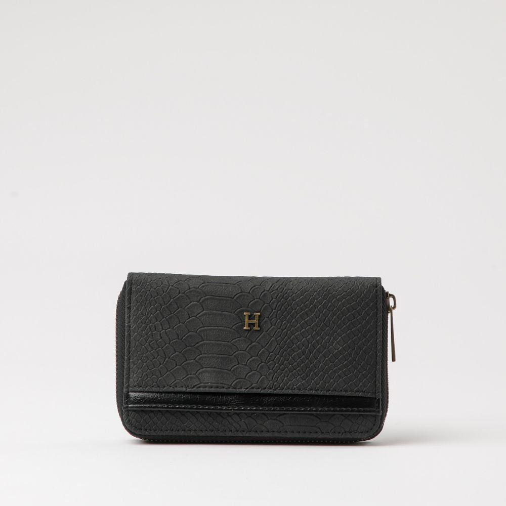 Billetera Chica Anaconda Negra Humana-0