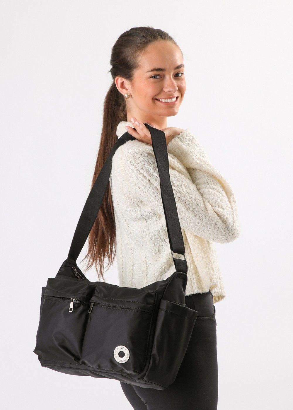 Cartera Hombro Capri Negro I-D-2