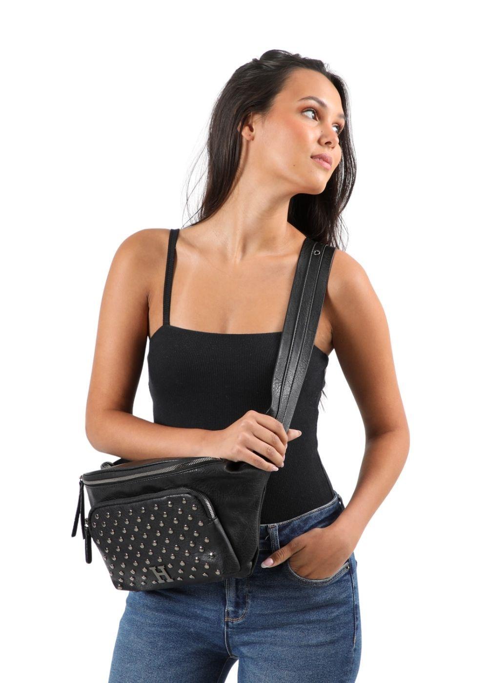 Cartera Banano Anika Negro Humana-3