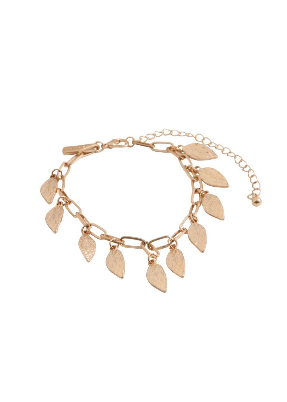 Pulsera Blanda Leaf Dorado Humana-0