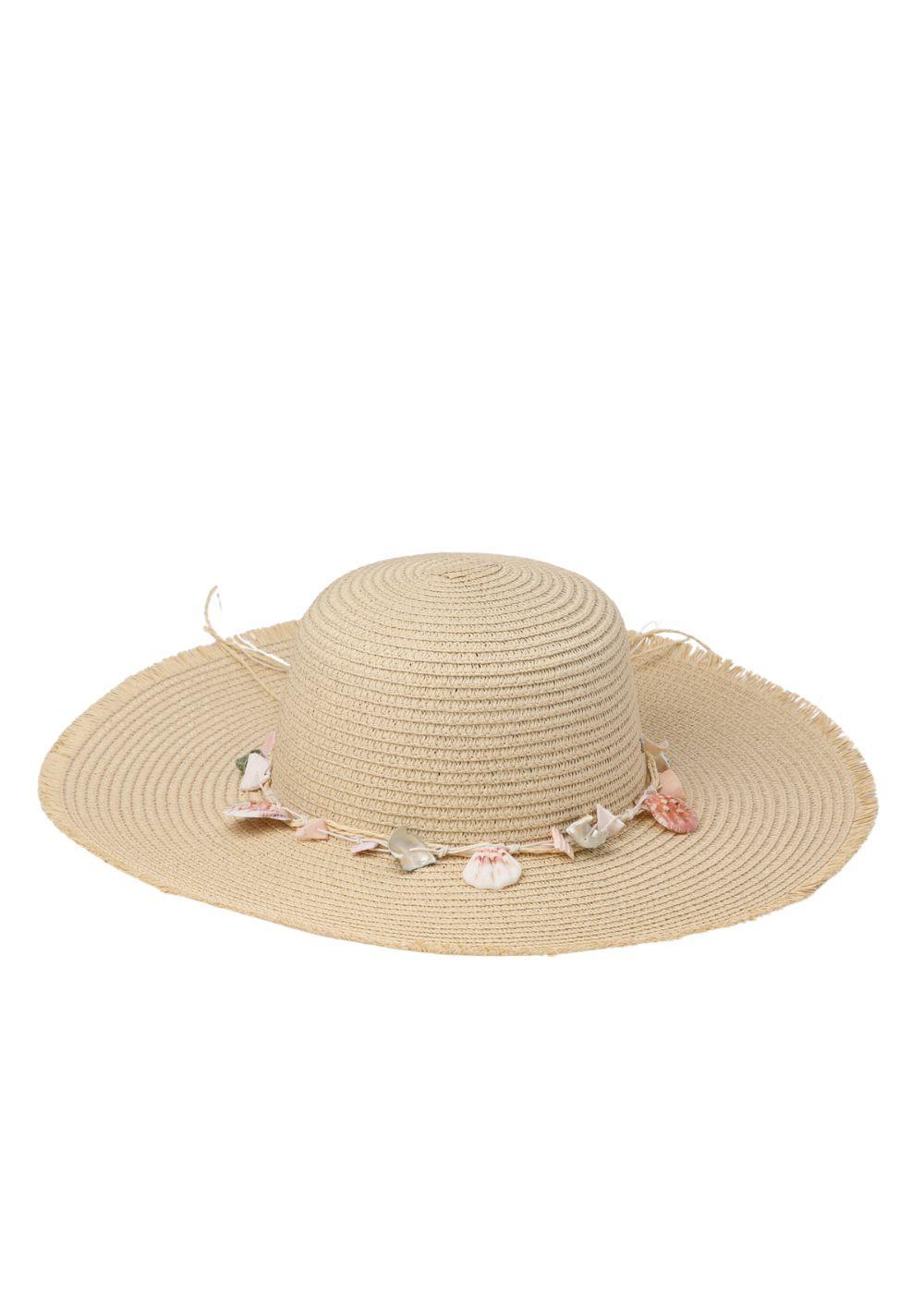 Sombrero Conchas Beige i-D-0
