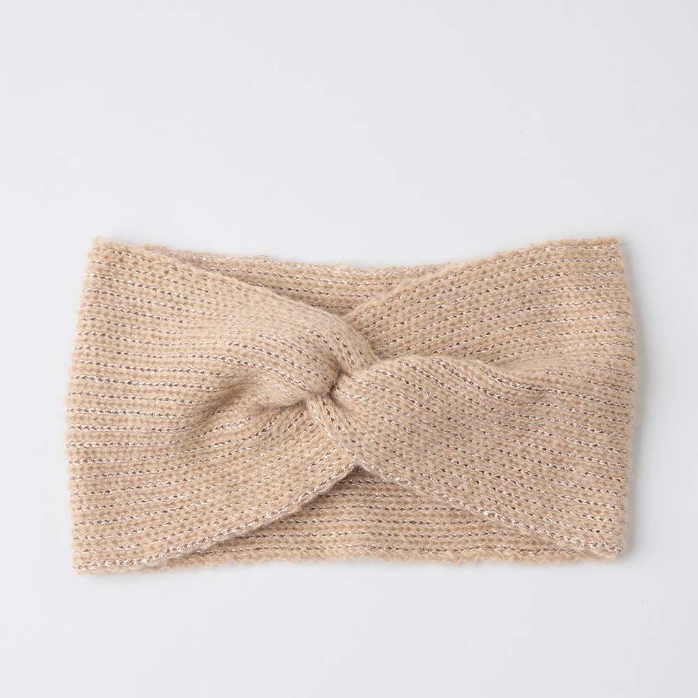 Cintillo Tejido Lurex Café  i-D-0