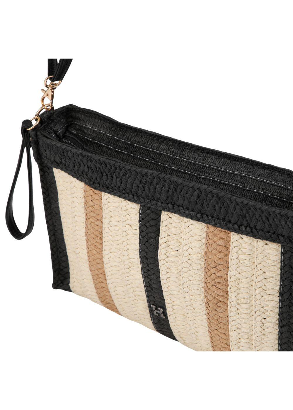 Cartera Bandolera Ana Tejida Negro Playa Humana-3