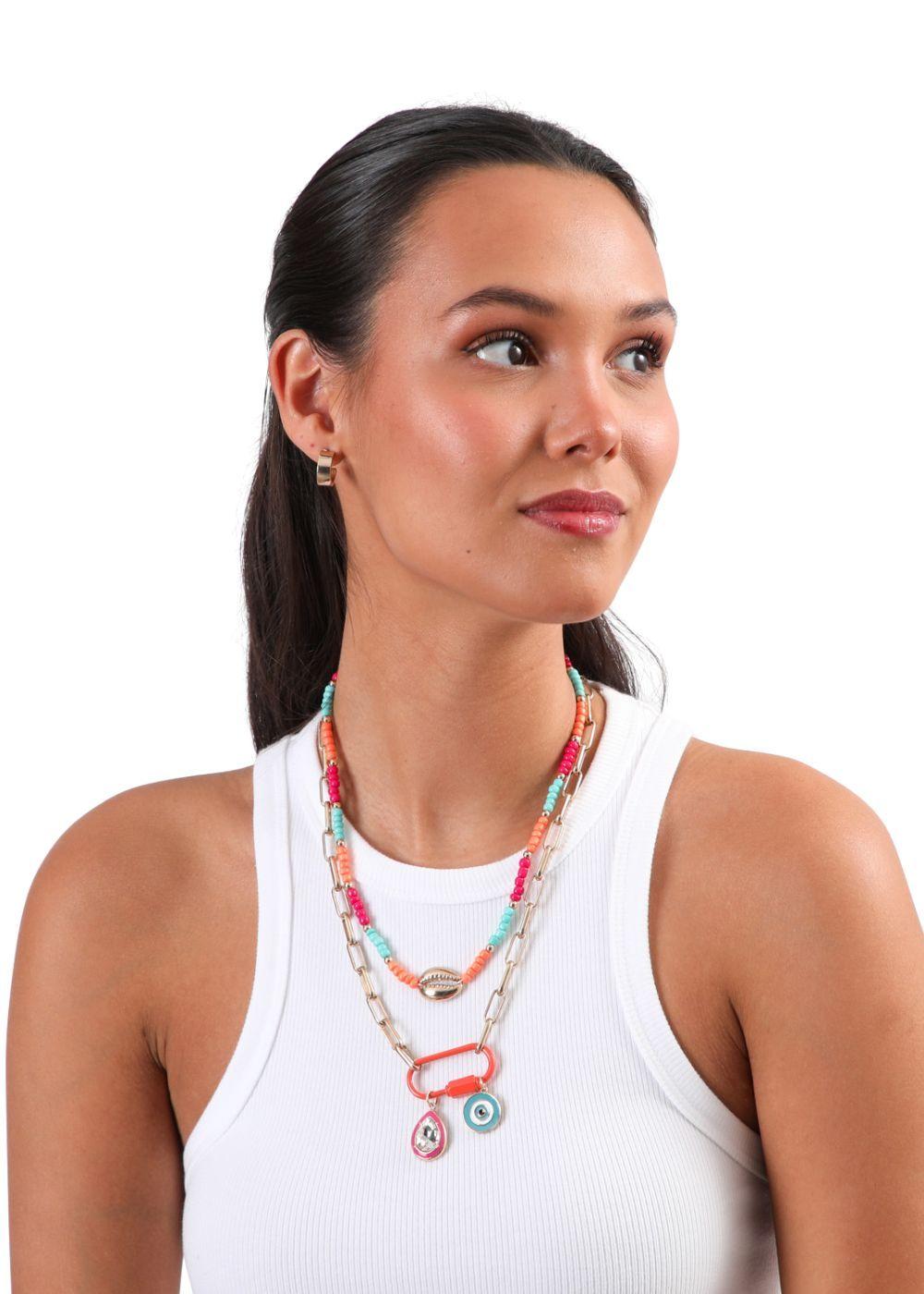 Collar Corto Sea Eye Dorado Humana-1