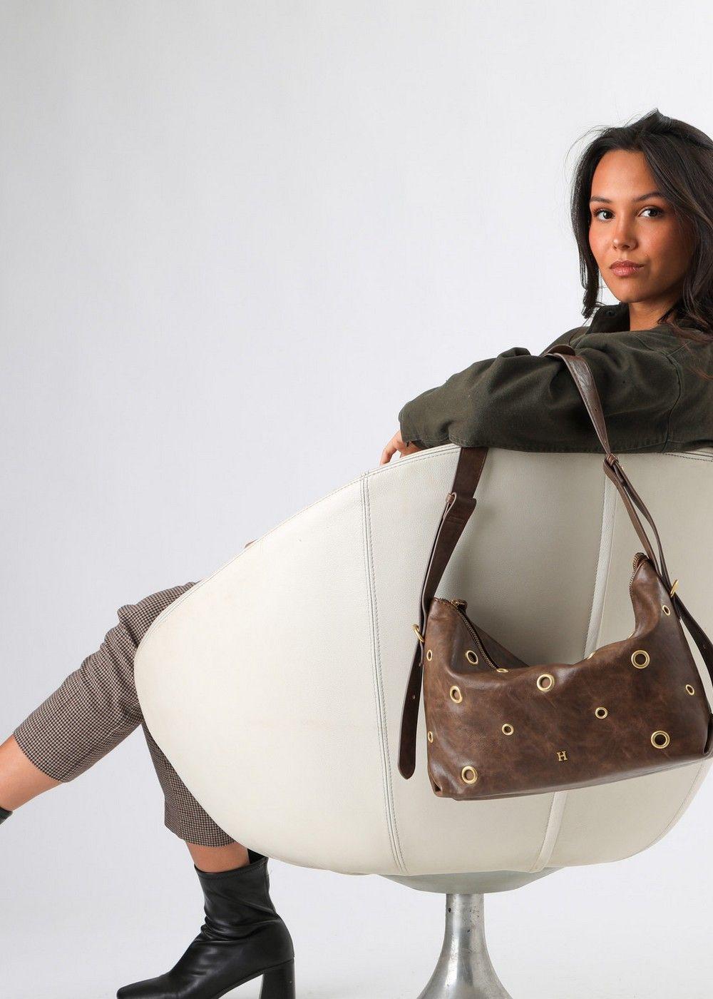 Cartera Hombro Angie Café Humana-4