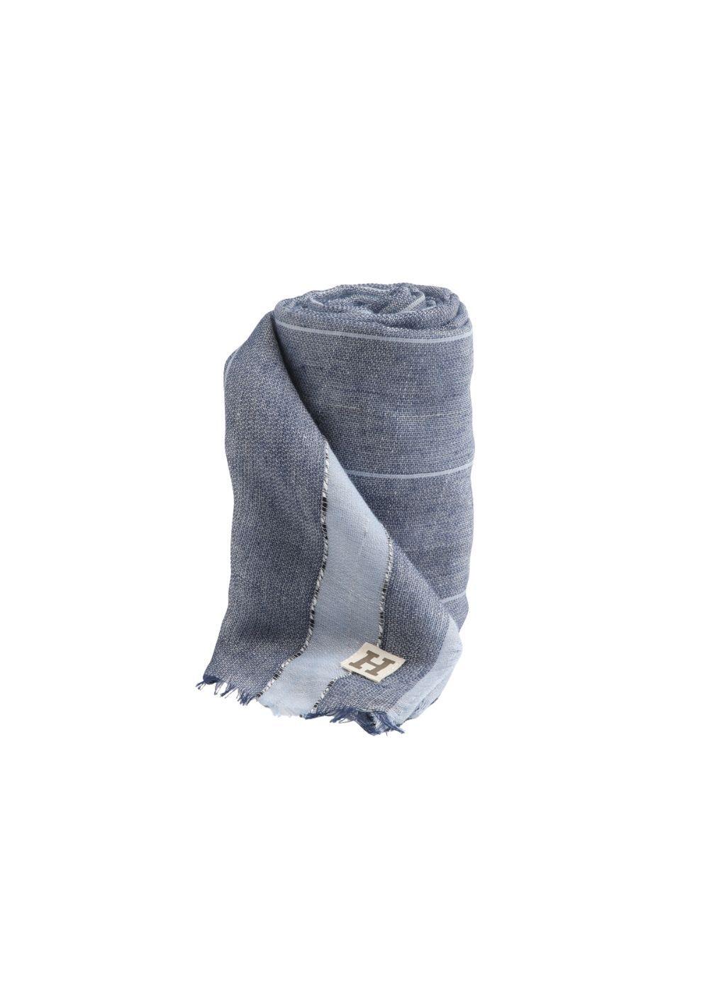 Pañuelo Liso Hans Franjas Azul Humana-0