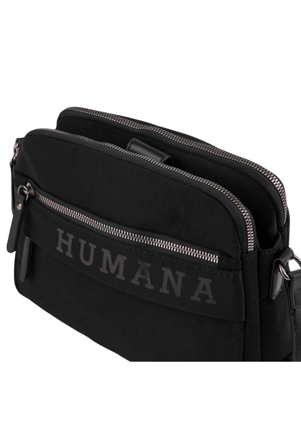 Cartera Bandolera Cosi Nylon Negro Humana-2