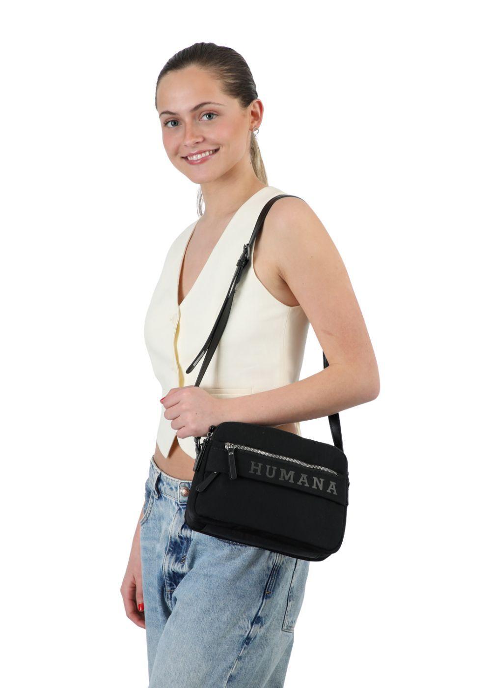 Cartera Bandolera Cosi Nylon Negro Humana-3