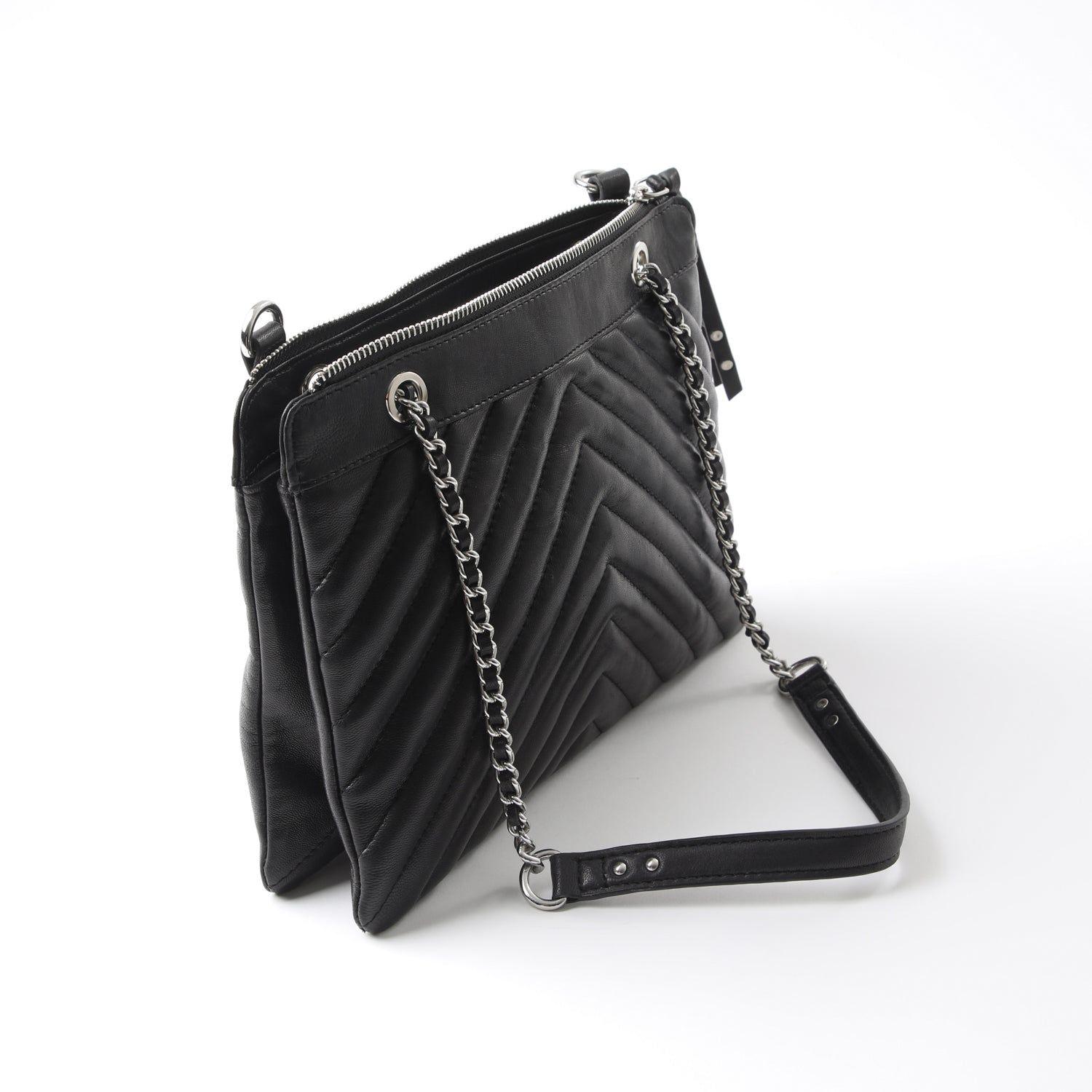 Cartera Cuero Cruzada Roma Black-2