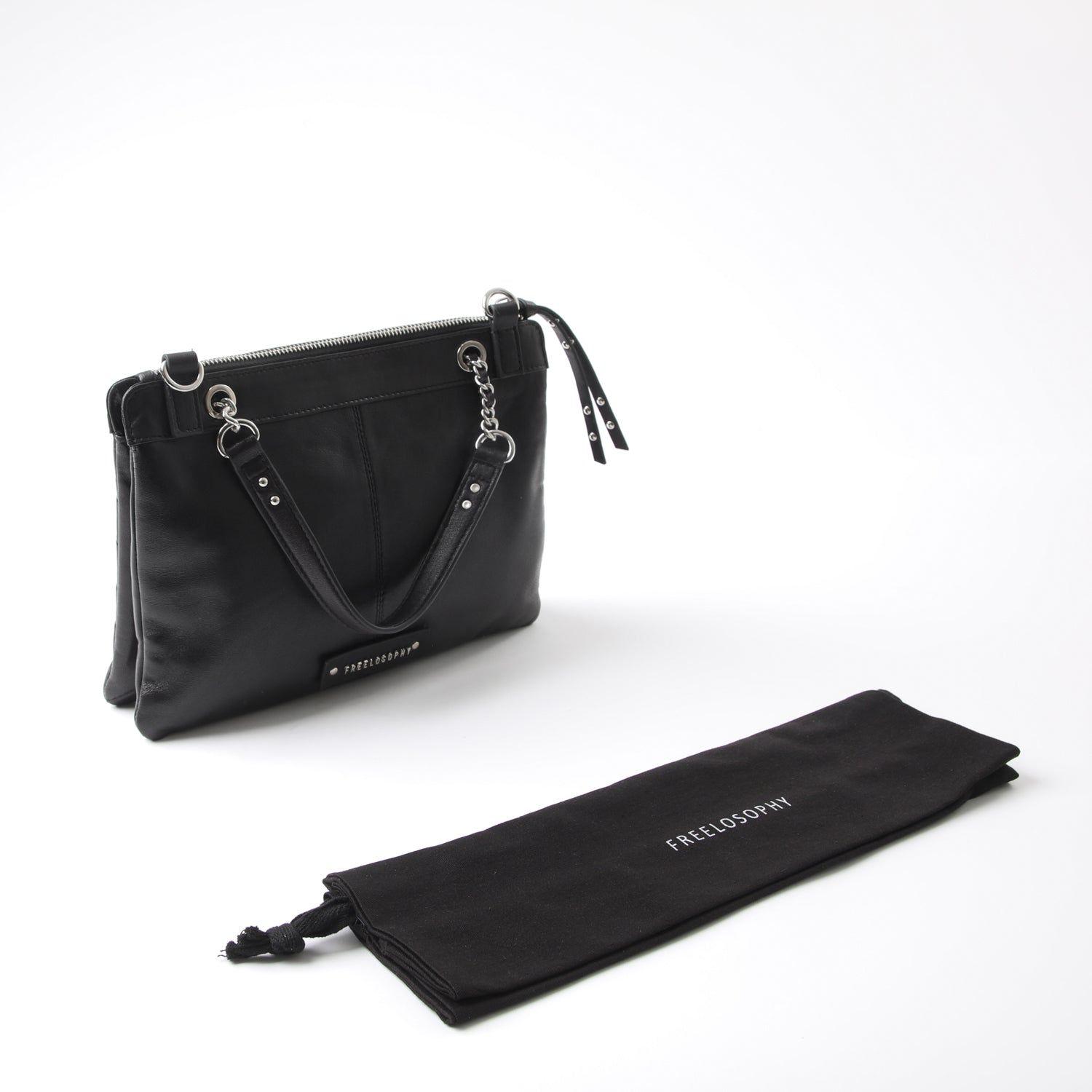Cartera Cuero Cruzada Roma Black-6