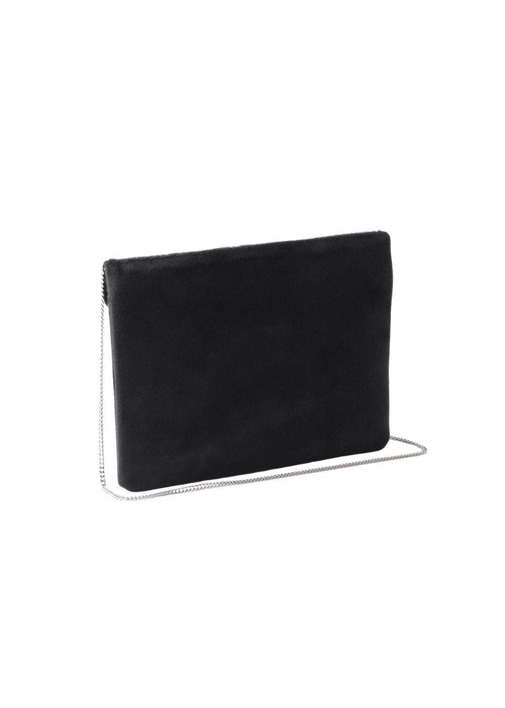 Cartera De Fiesta Mostacilla Hojas Plateado Humana-2