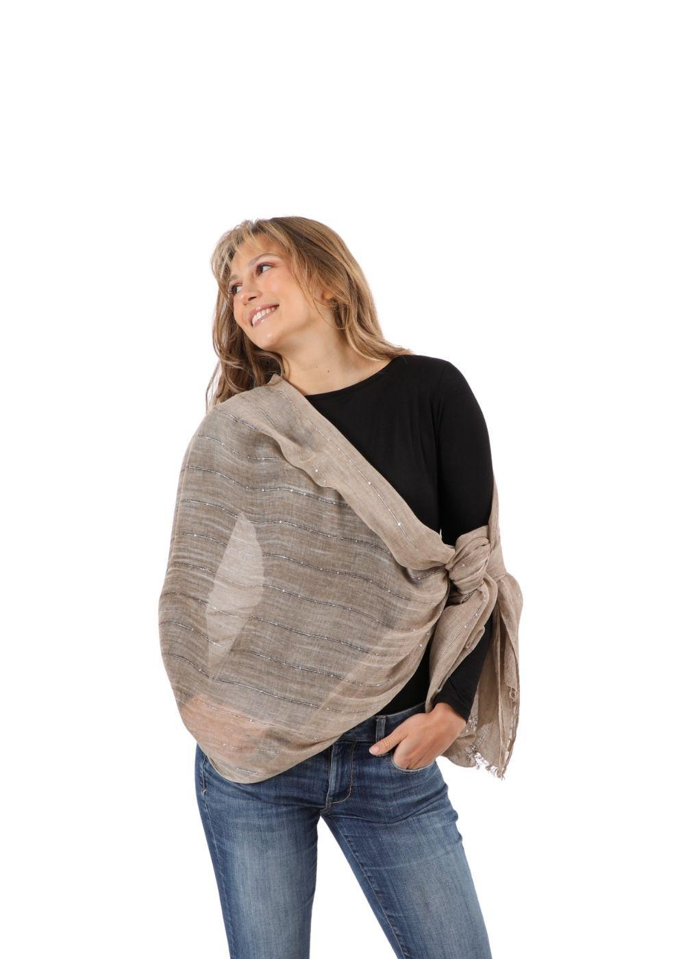 Pañuelo Liso Eliza Beige Humana-2