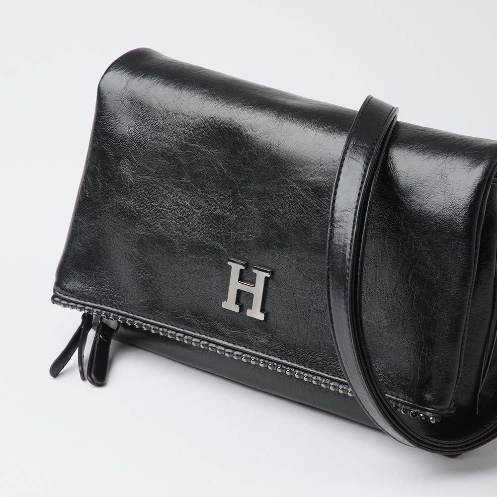Cartera Cruzada Tyler Negro Humana-3