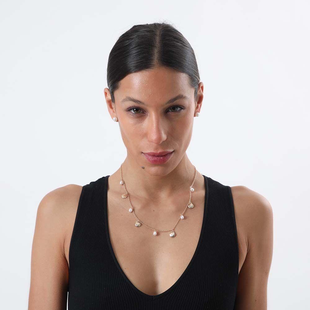 Collar + Aro Anga Dorado i-D-1
