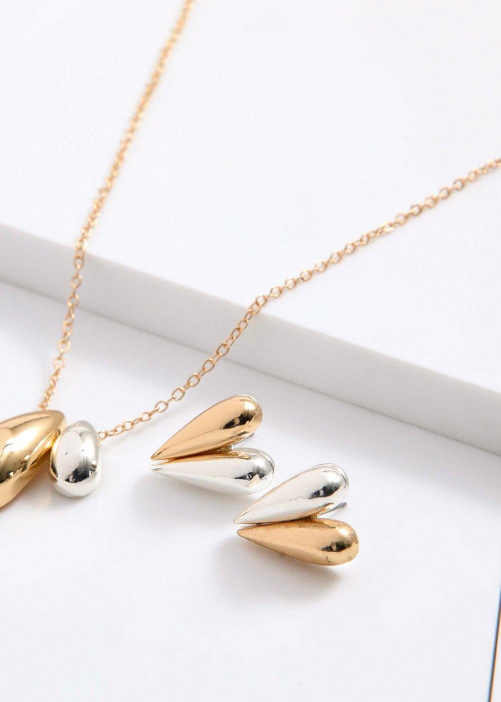Set De Collar Zafra Dorado I-D-0